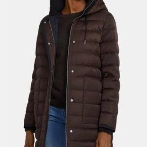 Theory quilted long jacket